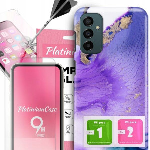 ETUI 2MM +szkło 9H do SAMSUNG M23 5G Glamour Wzory