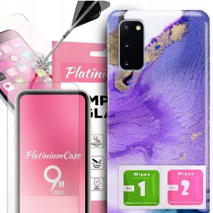 ETUI 2MM +szkło 9H do SAMSUNG S11e Glamour Wzory