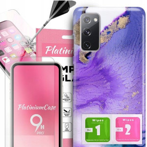 ETUI 2MM +szkło 9H do SAMSUNG S20FE Glamour Wzory