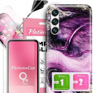 ETUI 2MM +szkło 9H do SAMSUNG S22 Glamour Wzory