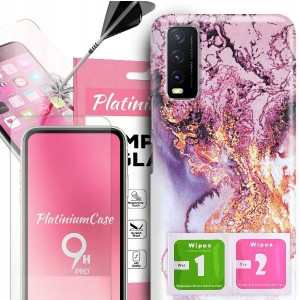 ETUI 2MM +szkło 9H do VIVO Y11s Glamour Top Wzory