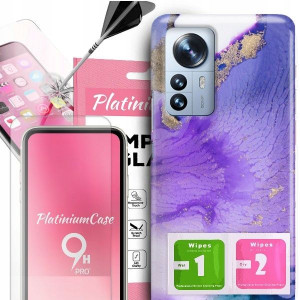 ETUI 2MM +szkło 9H do XIAOMI 12 PRO 5G Glam Wzory