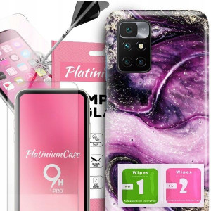 ETUI 2MM +szkło 9H do XIAOMI REDMI 10 Glam Wzory