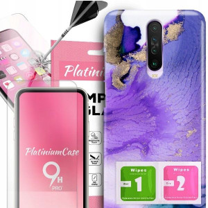 ETUI 2MM +szkło 9H do XIAOMI REDMI K30 Glam Wzory