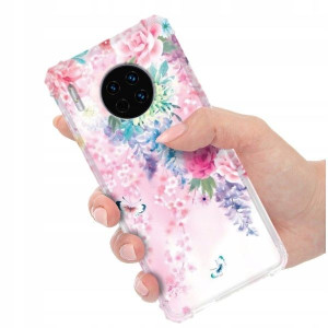 ETUI ANTI-SHOCK do HUAWEI MATE 30 PRO Kwiaty Wzory