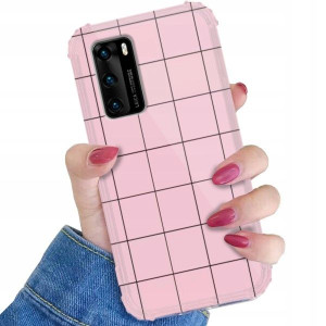 Etui ANTI-SHOCK do HUAWEI P40 Kolor Pastel Wzory