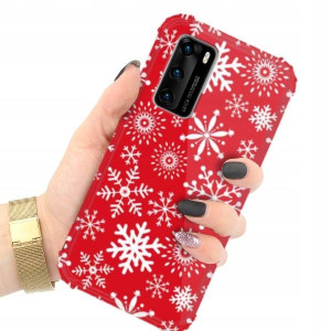 ETUI ANTI-SHOCK do HUAWEI P40 Święta Zimowe Wzory