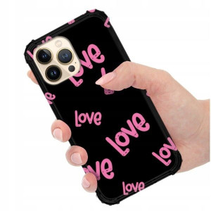 ETUI ANTI-SHOCK do IPHONE 13 PRO MAX Miłość Wzory