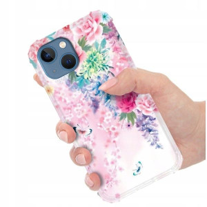 ETUI ANTI-SHOCK do IPHONE 14 Kwiaty Damskie Wzory