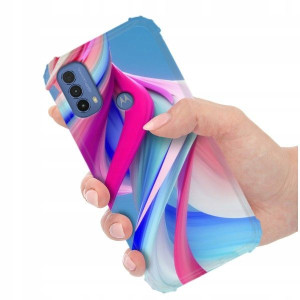 ETUI ANTI-SHOCK do MOTOROLA E20 Kwieciste Wzory