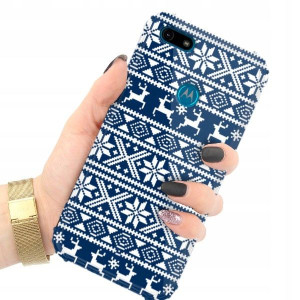 ETUI ANTI-SHOCK do MOTOROLA E6 PLAY Święta Wzory