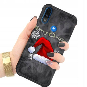 ETUI ANTI-SHOCK do MOTOROLA E7 POWER Święta Wzory