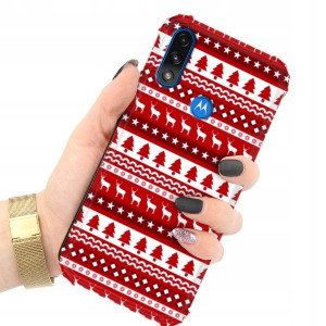 ETUI ANTI-SHOCK do MOTOROLA E7i POWER Święta Wzory