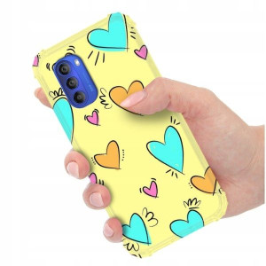 ETUI ANTI-SHOCK do MOTOROLA G51 5G Miłość Wzory