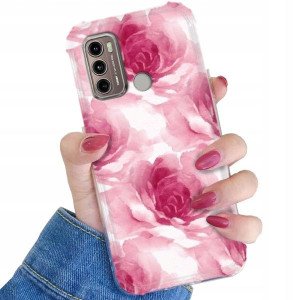 Etui ANTI-SHOCK do MOTOROLA G60 Kolor Pastel Wzory