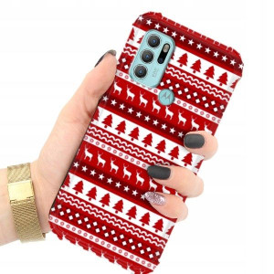 ETUI ANTI-SHOCK do MOTOROLA G60s Święta Zima Wzory