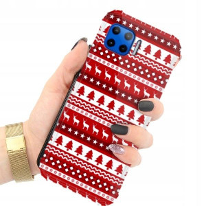 ETUI ANTI-SHOCK do MOTOROLA ONE 5G Christmas Wzory