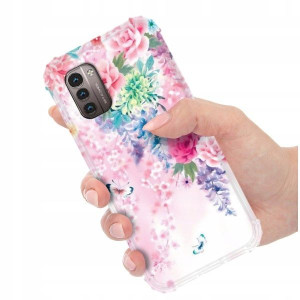 ETUI ANTI-SHOCK do NOKIA G11 4G Kwieciste Wzory