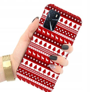 ETUI ANTI-SHOCK do OPPO A54s Święta Zimowe Wzory