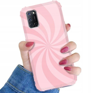 Etui ANTI-SHOCK do OPPO A72 Kolorowe Pastel Wzory