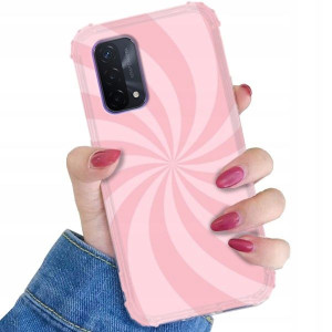 Etui ANTI-SHOCK do OPPO A74 5G Kolor Pastel Wzory