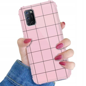 Etui ANTI-SHOCK do OPPO A92 Kolorowe Pastel Wzory