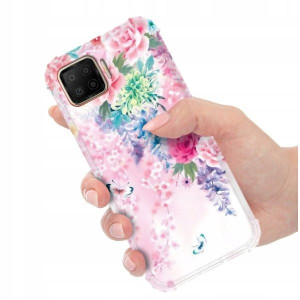 ETUI ANTI-SHOCK do OPPO F17 Kwiaty Damskie Wzory