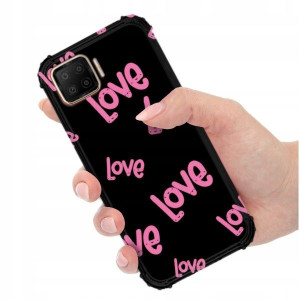 ETUI ANTI-SHOCK do OPPO F17 Love Walentynki Wzory