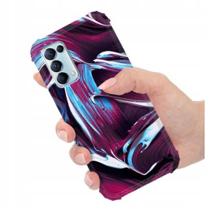 ETUI ANTI-SHOCK do OPPO RENO 5 4G Kwieciste Wzory