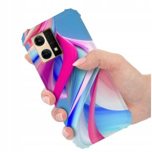 ETUI ANTI-SHOCK do OPPO RENO 7 4G Kwieciste Wzory