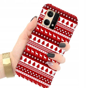ETUI ANTI-SHOCK do OPPO RENO 7 4G Świąteczne Wzory