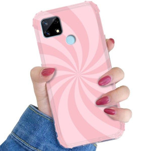 Etui ANTI-SHOCK do REALME 7i Kolorowe Pastel Wzory