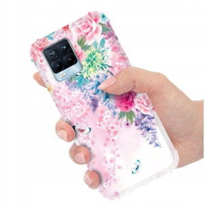ETUI ANTI-SHOCK do REALME 8 PRO Kwieciste Wzory
