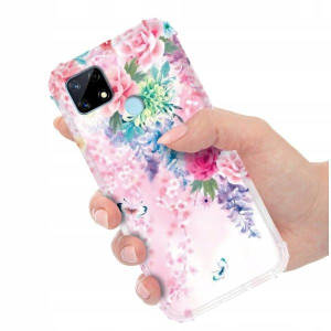 ETUI ANTI-SHOCK do REALME C17 Kwiaty Damskie Wzory