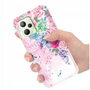 ETUI ANTI-SHOCK do REALME C35 Kwiaty Damskie Wzory