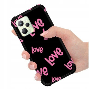 ETUI ANTI-SHOCK do REALME C35 Love Miłość Wzory