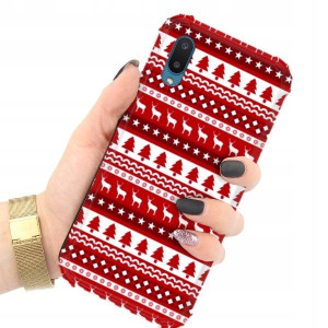 ETUI ANTI-SHOCK do SAMSUNG A02 4G Świąteczne Wzory