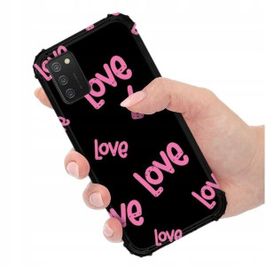 ETUI ANTI-SHOCK do SAMSUNG A03s Love Miłość Wzory