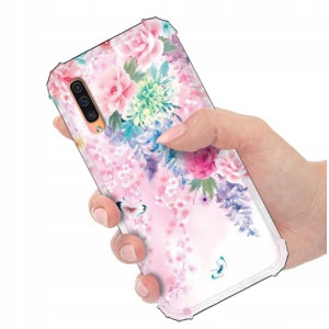 ETUI ANTI-SHOCK do SAMSUNG A30s Kwieciste Wzory