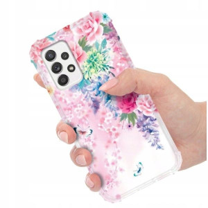ETUI ANTI-SHOCK do SAMSUNG A52 5G Kwieciste Wzory