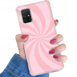 Etui ANTI-SHOCK do SAMSUNG A71 Kolor Pastel Wzory