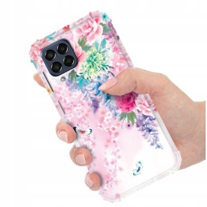 ETUI ANTI-SHOCK do SAMSUNG M53 5G Kwieciste Wzory