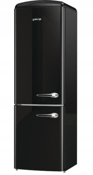 Lodówka Gorenje ORK192BKL RETRO A++ 194cm BLACK