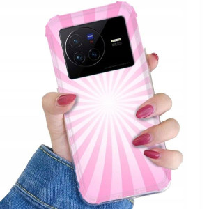 Etui ANTI-SHOCK do VIVO X80 Kolorowe Pastel Wzory