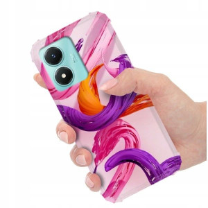 ETUI ANTI-SHOCK do VIVO Y02S Kwiaty Damskie Wzory