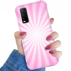 Etui ANTI-SHOCK do VIVO Y11s Kolorowe Pastel Wzory