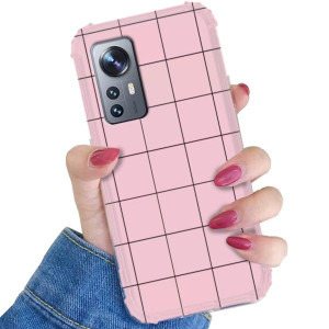 Etui ANTI-SHOCK do XIAOMI 12 5G Kolor Pastel Wzory