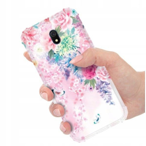 ETUI ANTI-SHOCK do XIAOMI REDMI 8A Kwieciste Wzory