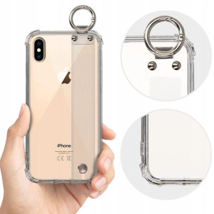 Etui ANTI-SHOCK Obudowa z Paskiem do IPHONE XS MAX