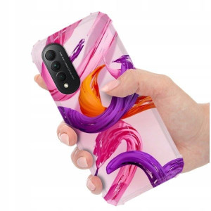 ETUI ANTISHOCK do HUAWEI HONOR X20 SE Kwiaty Wzory